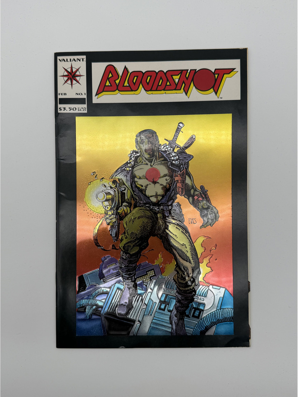 Bloodshot #1 Valiant Comics (February 1993) Chromium Cover